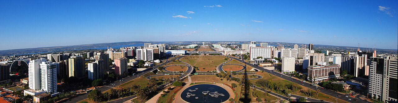 Vista panorâmica de Brasília a partir da Torre de TV